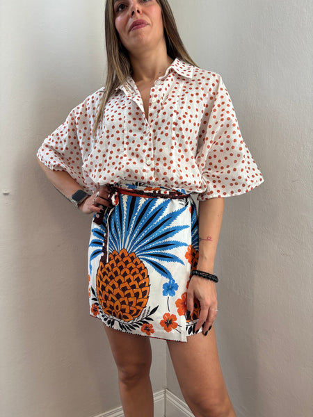 Completo camicia+minigonna-pareo vicolo