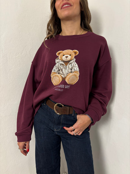 Felpa Bordeaux "Teddy"