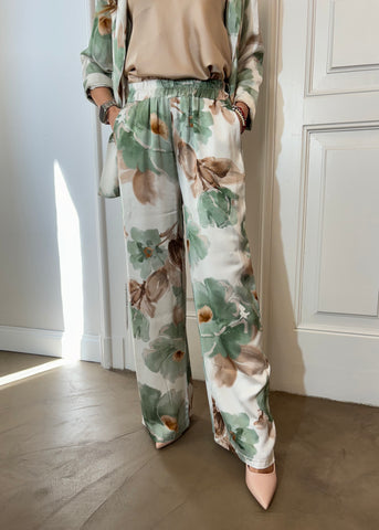 Pantalone in Raso a Fantasia
