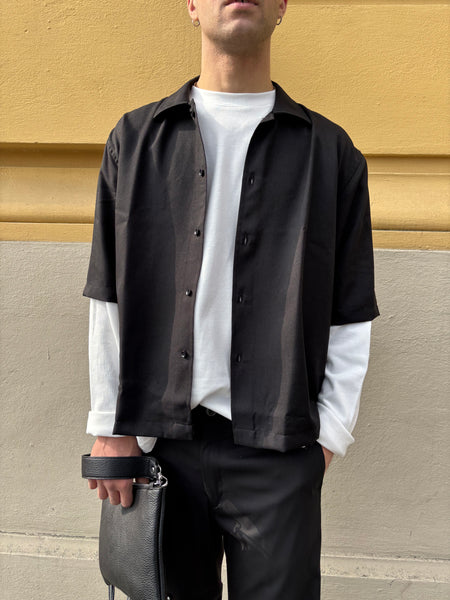 Casacca crop manica corta
