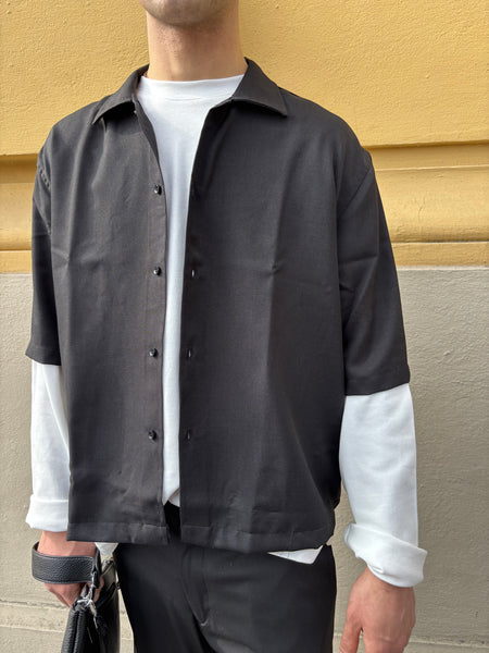 Casacca crop manica corta