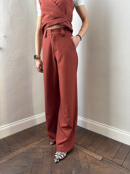 Pantalone gamba ampia