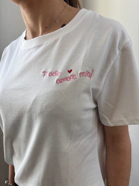T-shirt "Ti odio amore mio"