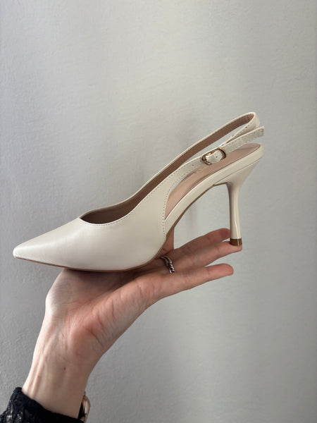 Slingback beige