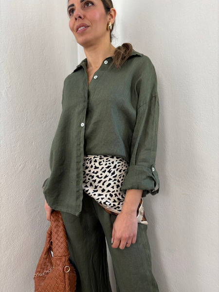 Camicia Over in Lino
